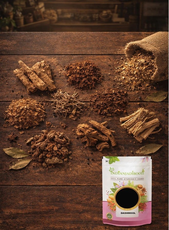 IndianJadiBooti Dashmool (Dashmula) 250g | 10 Roots Ayurvedic Blend for Post Delivery Care (Banapa) & Vata Balance | Natural Herbal Kwath | IndianJadiBooti - Image 3